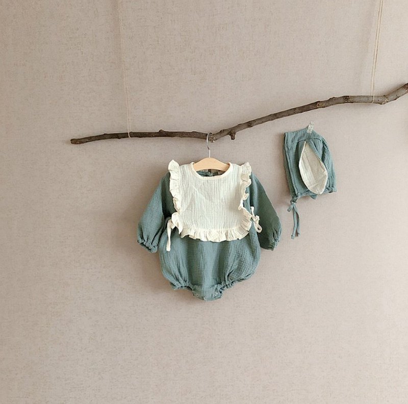 Vest with ruffles, frills for baby  最新