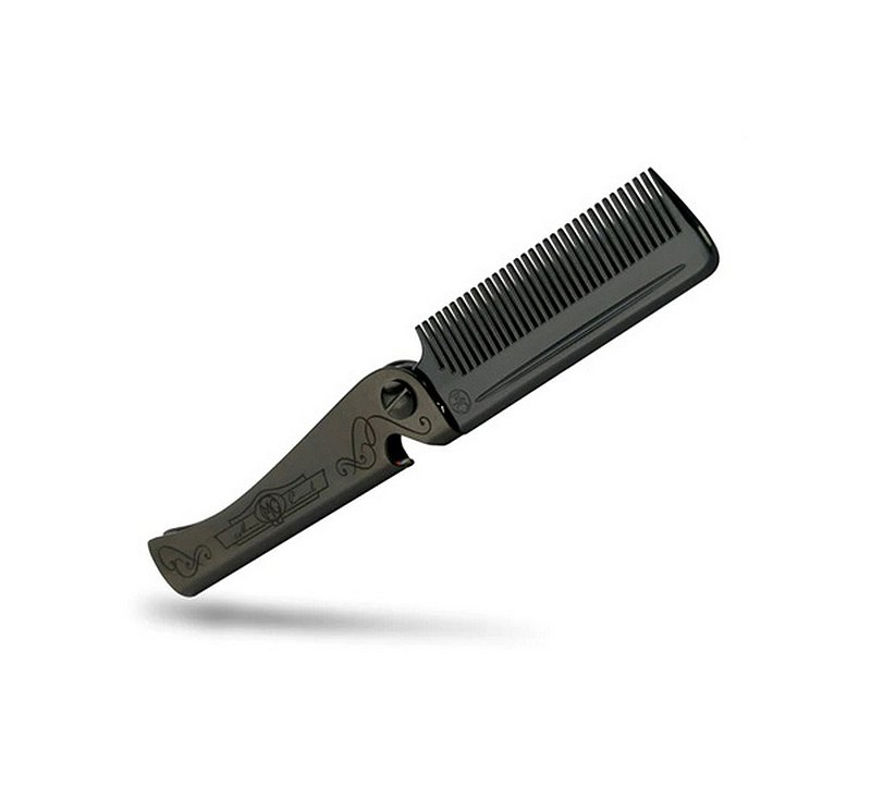 The Man Comb Carbon手工終極碳纖開瓶扁梳(碳黑)  最新