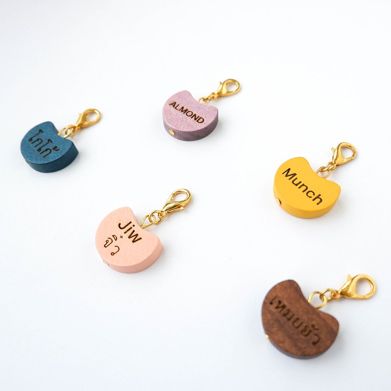 Cat head Woodie Pet Tag-Personalized Wood Engraved Dog & Cat ID Tag  最新