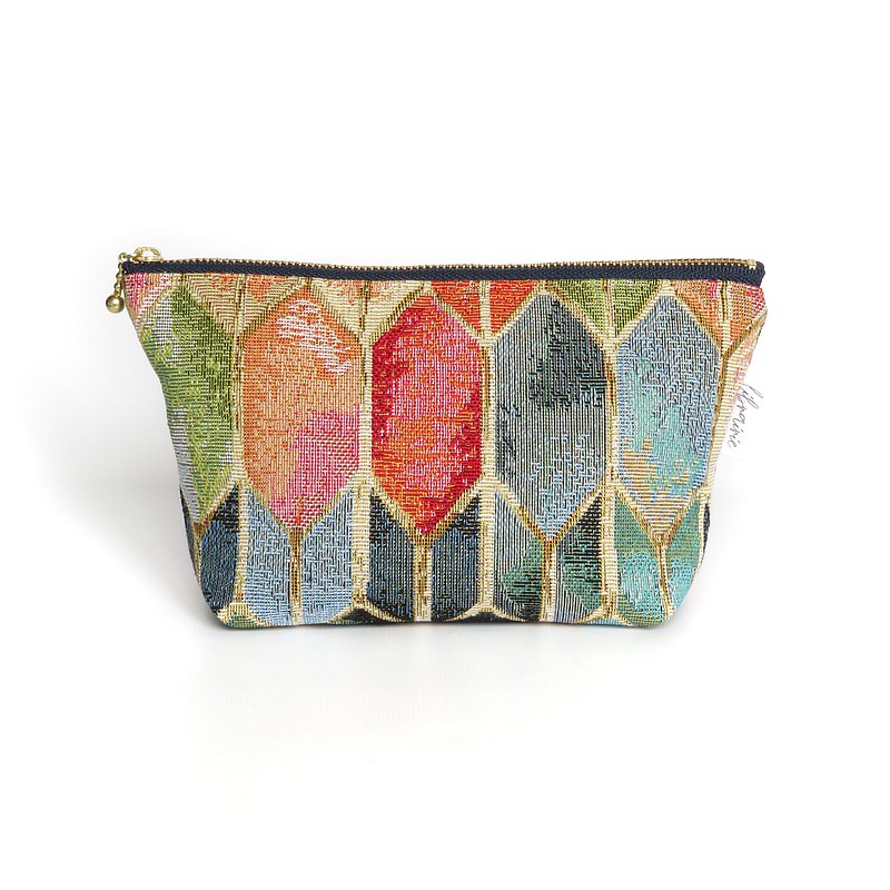 Spanish fabric gusseted pouch Art Deco [vistosa]  最新